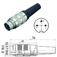 Kabelstecker 3-polig für ECS/LEVEL Kabelstecker 3-polig für ECS/LEVEL
