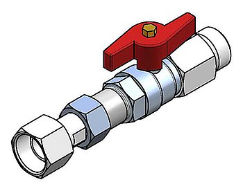 Ball valve, M24x1,5