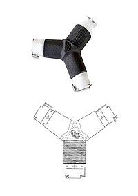 2-fach Verteiler CPC 8 mm 2-fach Verteiler CPC 8 mm