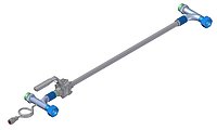 Manuell einstellbarer Bypass M30x1,5 mit Manometer-Anschluss Manuell einstellbarer Bypass M30x1,5 mit Manometer-Anschluss