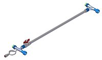 Manuell einstellbarer Bypass M24x1,5 mit Manometer-Anschluss Manuell einstellbarer Bypass M24x1,5 mit Manometer-Anschluss